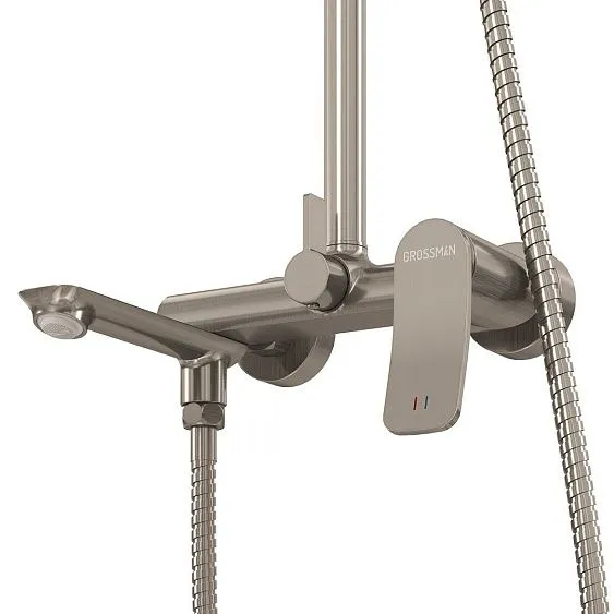 Душевая стойка GROSSMAN 500.K35.09.120 брашированный никель