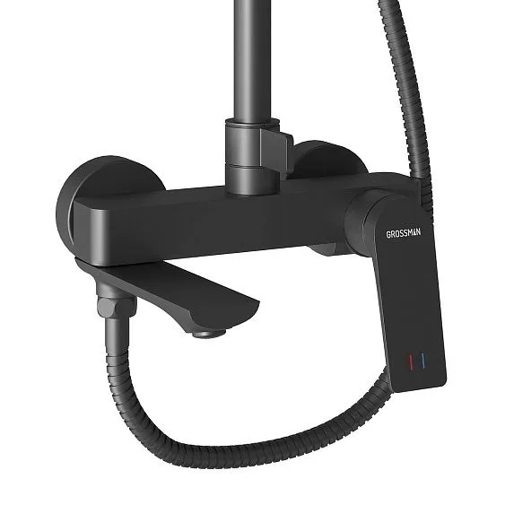 Душевая стойка GROSSMAN 500.K35.01.210 черный матовый