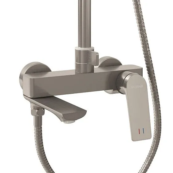 Душевая стойка GROSSMAN 500.K35.02.120 брашированный никель