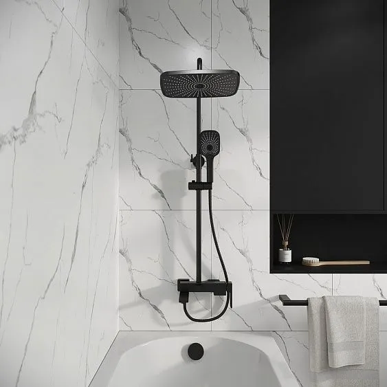 Душевая стойка GROSSMAN 500.K35.03.210 черный матовый