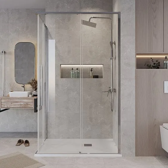 Душевое ограждение GROSSMAN 1/2.K33.01.12.10.00-1/2.K33.01.80.10.00 хром