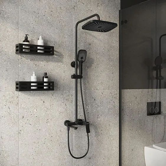 Душевая стойка GROSSMAN 500.K35.09.210 черный матовый