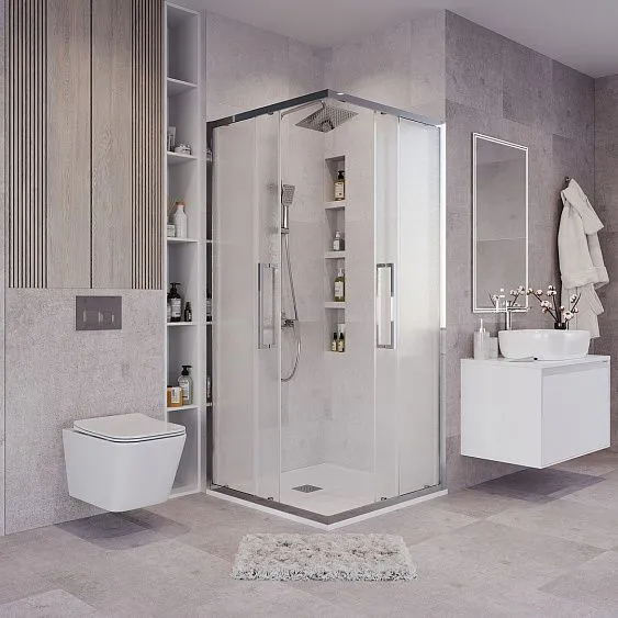 Душевое ограждение GROSSMAN 300.K33.02.1010.10.02 хром