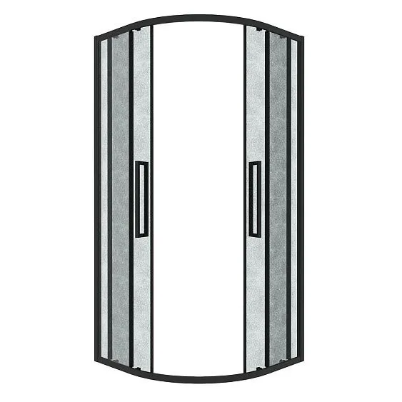 Душевое ограждение GROSSMAN 301.K33.02.8080.21.02 черный матовый