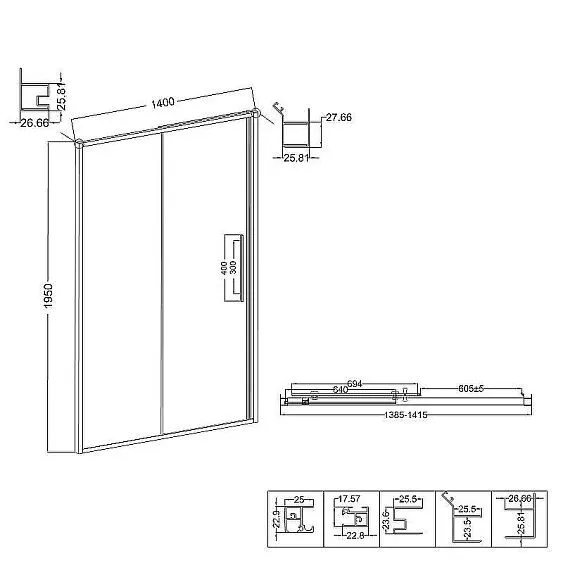Дверь NIAGARA NG-85-14TB