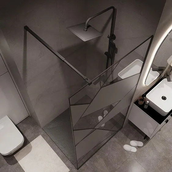 Душевая перегородка NIAGARA NG-680-12BLACK