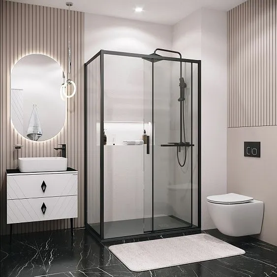 Боковая стенка GROSSMAN 200.K33.05.80.21.00 черный матовый