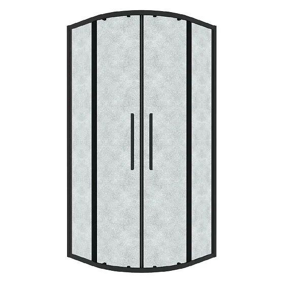 Душевое ограждение GROSSMAN 301.K33.02.8080.21.02 черный матовый