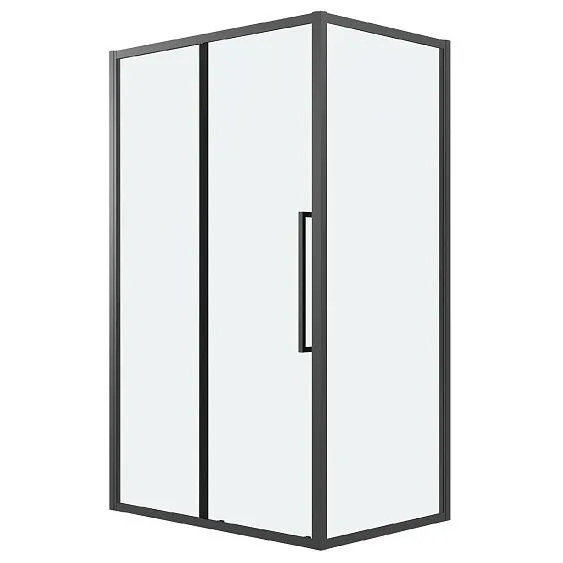 Душевое ограждение GROSSMAN 100.K33.02.140.21.00-200.K33.02.80.21.00 черный матовый