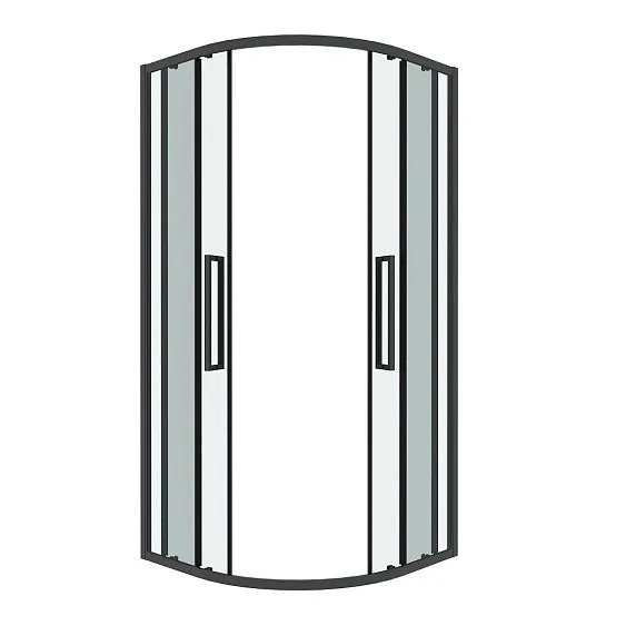 Душевое ограждение GROSSMAN 301.K33.02.9090.42.00 графит сатин