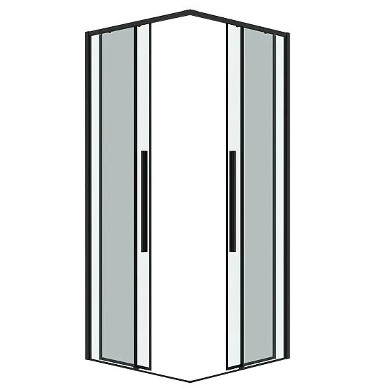 Душевое ограждение GROSSMAN 300.K33.01.1010.21.00 черный матовый
