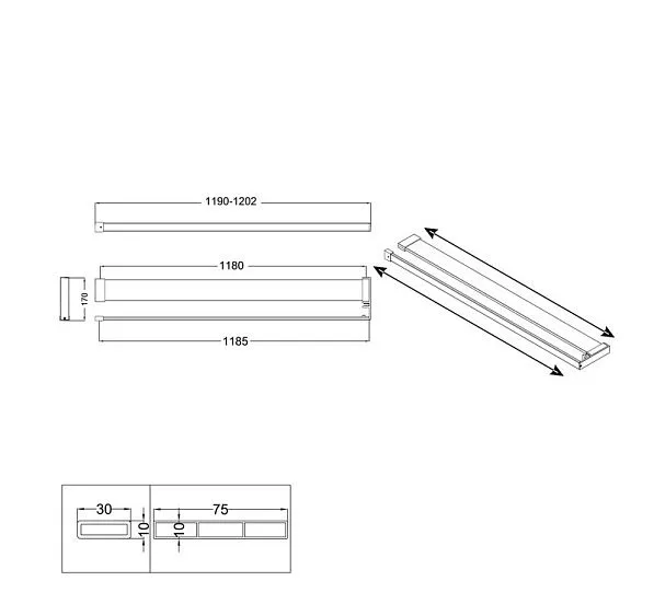 Полка-вешалка NIAGARA NG1275B