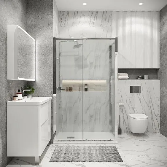 Душевое ограждение GROSSMAN 100.K33.02.100.10.02-200.K33.02.90.10.02 хром