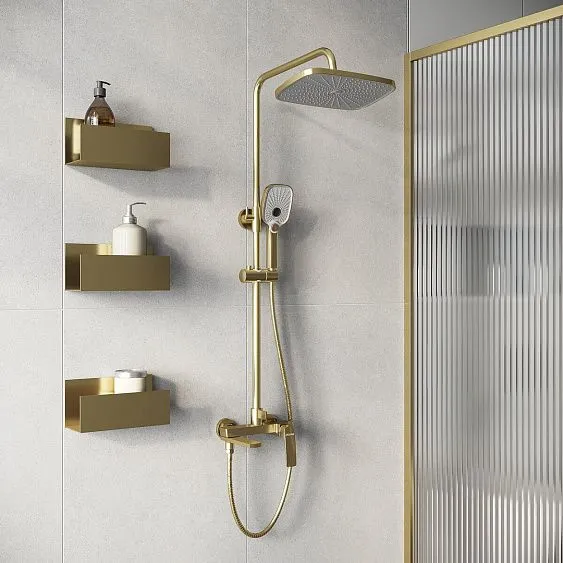 Душевая стойка GROSSMAN 500.K35.10.320 золото сатиновый