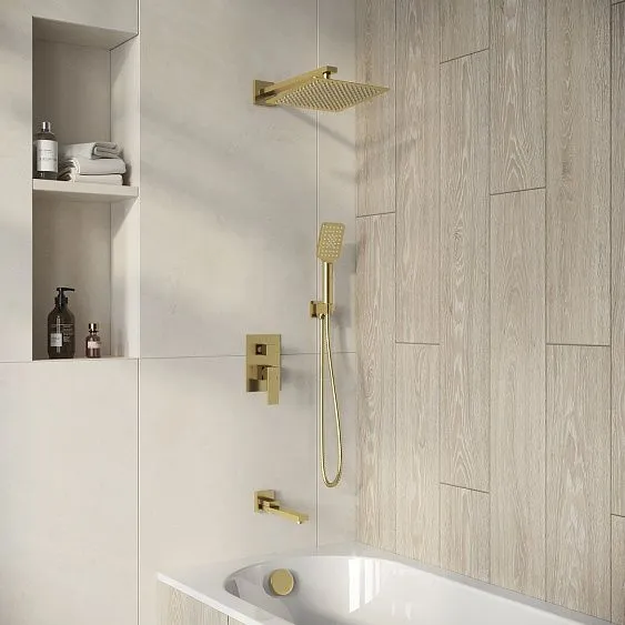 Душевая система скрытого монтажа GROSSMAN 501.K35.05.320 золото сатиновый