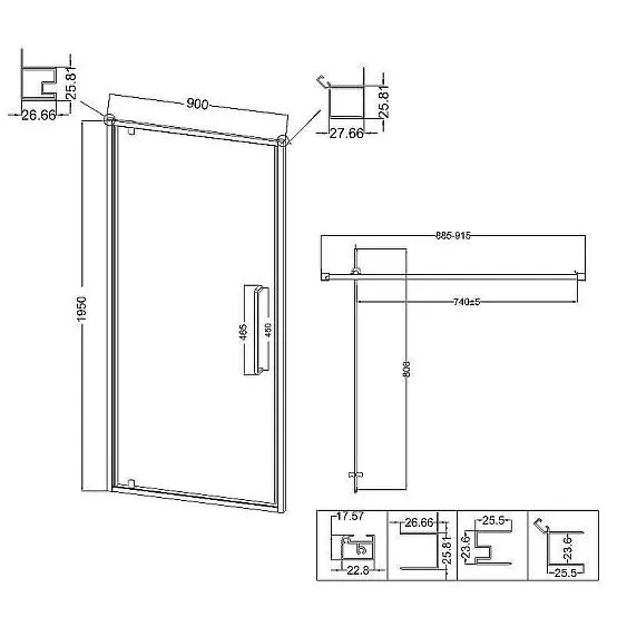 Дверь NIAGARA NG-85-9AB