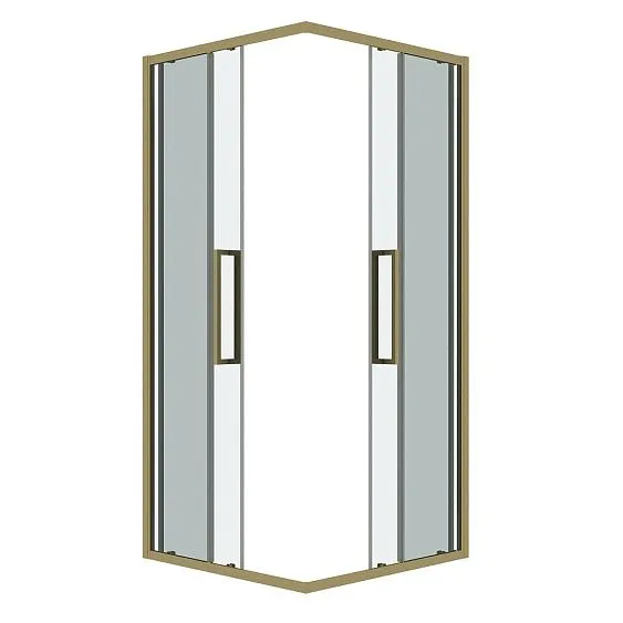 Душевое ограждение GROSSMAN 300.K33.02.8080.32.00 золото сатин