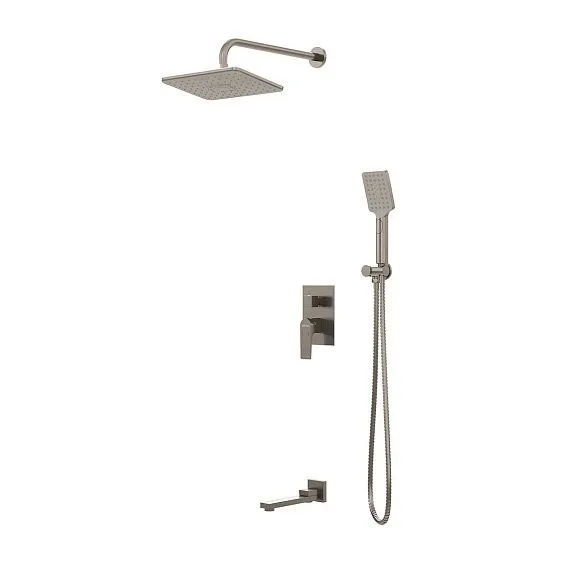 Душевая система скрытого монтажа GROSSMAN 501.K35.04.120 брашированный никель