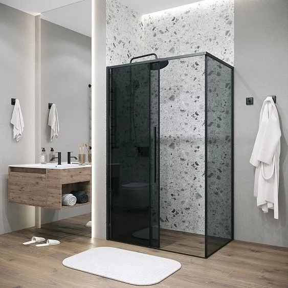 Душевое ограждение GROSSMAN 100.K33.01.100.21.10-200.K33.01.100.21.10 черный матовый