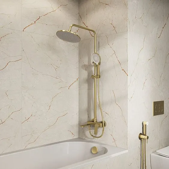 Душевая стойка GROSSMAN 500.K35.01.320 золото сатиновый