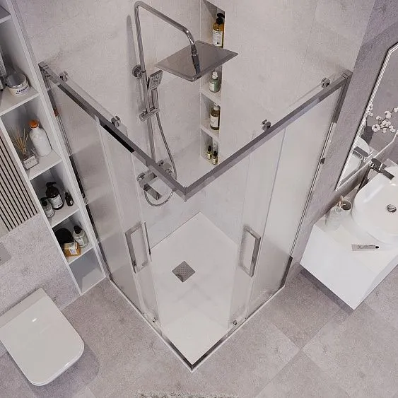 Душевое ограждение GROSSMAN 300.K33.02.1010.10.02 хром