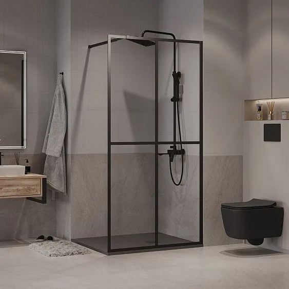 Душевая перегородка NIAGARA NG-686-90BLACK