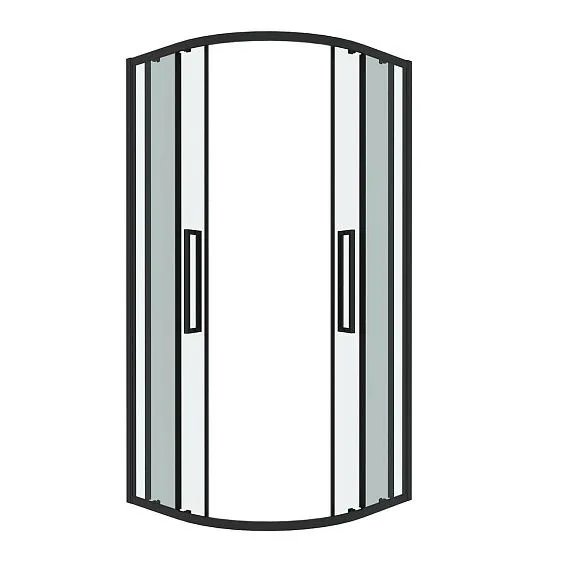 Душевое ограждение GROSSMAN 301.K33.02.9090.21.00 черный матовый