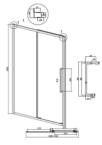 Дверь GROSSMAN 100.K33.02.130.21.00 черный матовый