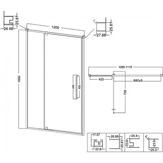 Дверь NIAGARA NG-85-12AB