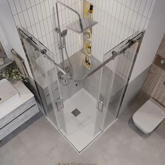 Душевое ограждение GROSSMAN 300.K33.04.1010.10.00 хром