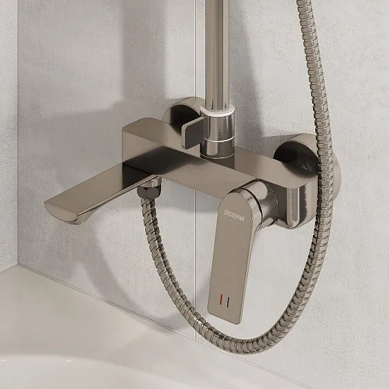 Душевая стойка GROSSMAN 500.K35.01.120 брашированный никель