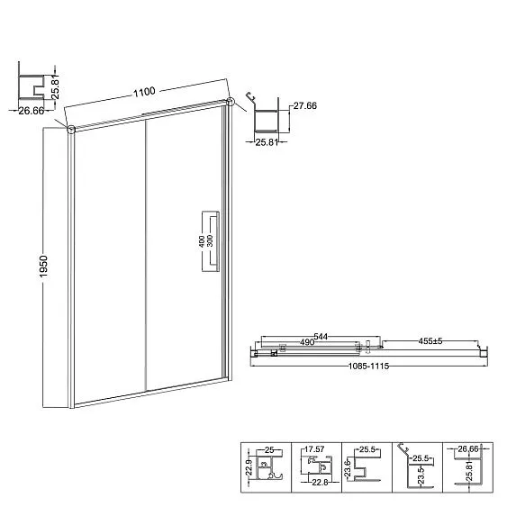 Дверь NIAGARA NG-85-11TB