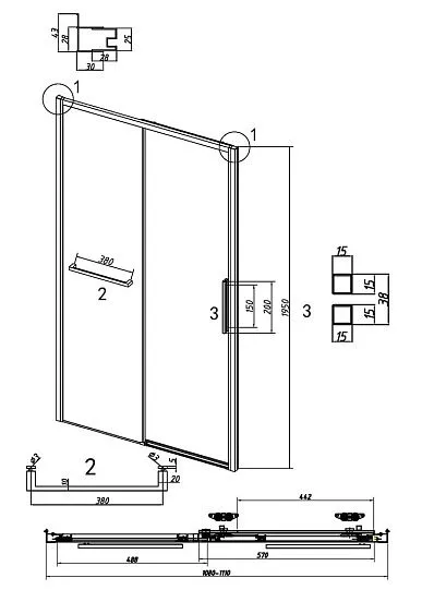 Дверь GROSSMAN 100.K33.05.110.21.10 черный матовый