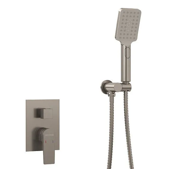 Душевая система скрытого монтажа GROSSMAN 501.K35.04.120 брашированный никель