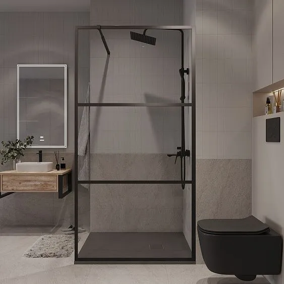 Душевая перегородка NIAGARA NG-688-10BLACK