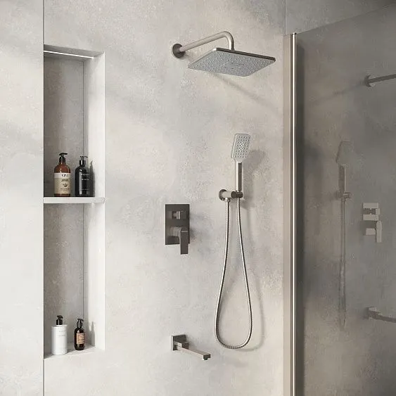 Душевая система скрытого монтажа GROSSMAN 501.K35.04.120 брашированный никель