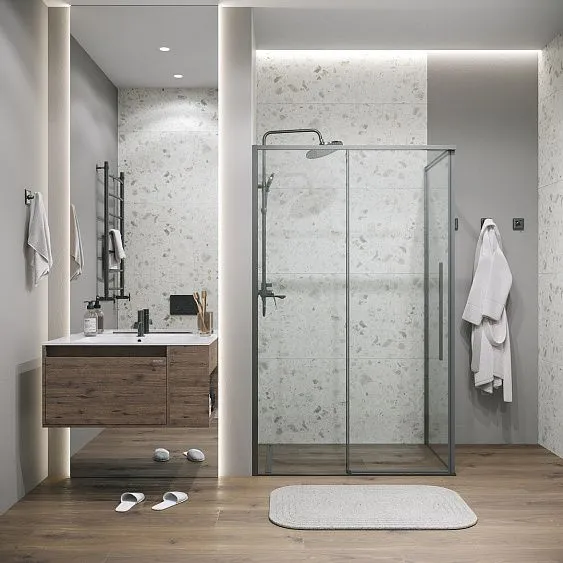 Душевое ограждение GROSSMAN 100.K33.01.110.42.00-200.K33.01.90.42.00 графит сатин