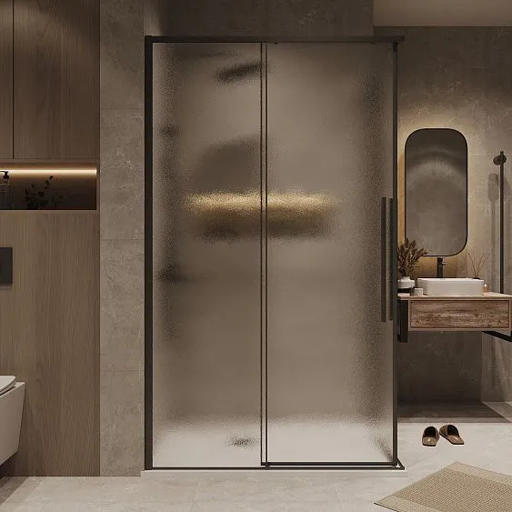 Душевое ограждение GROSSMAN 100.K33.01.120.21.02-200.K33.01.80.21.02 черный матовый