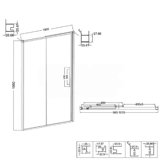 Дверь NIAGARA NG-44-10ASG