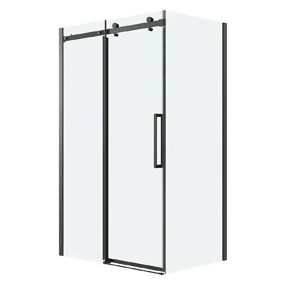 Душевое ограждение GROSSMAN 100.K33.04.110.21.00-200.K33.04.80.21.00 черный матовый