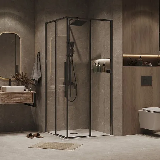 1/2 душевого ограждения GROSSMAN 1/2.K33.01.10.42.00 графит сатин