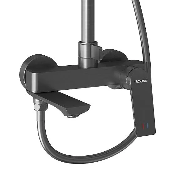 Душевая стойка GROSSMAN 500.K35.01.420 графит сатиновый