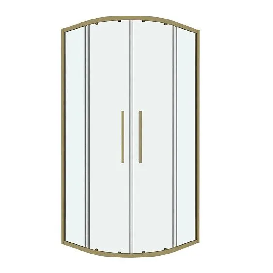 Душевое ограждение GROSSMAN 301.K33.02.1010.32.00 золото сатин