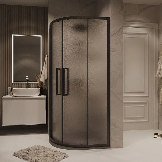 Душевое ограждение GROSSMAN 301.K33.02.8080.21.02 черный матовый