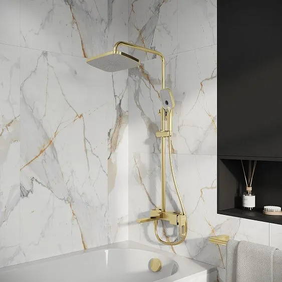 Душевая стойка GROSSMAN 500.K35.03.320 золото сатиновый