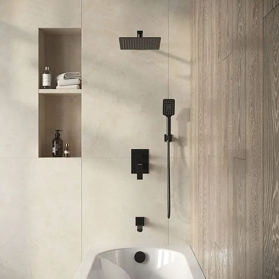 Душевая система скрытого монтажа GROSSMAN 501.K35.05.210 черный матовый