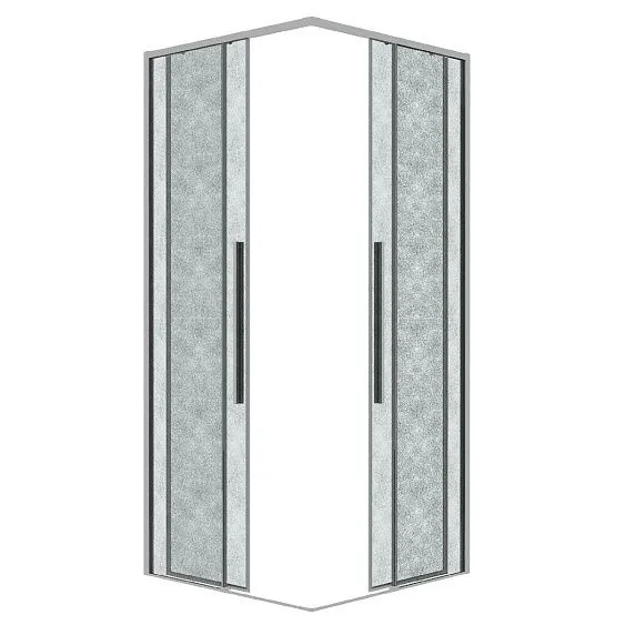 1/2 душевого ограждения GROSSMAN 1/2.K33.01.10L.10.02 хром