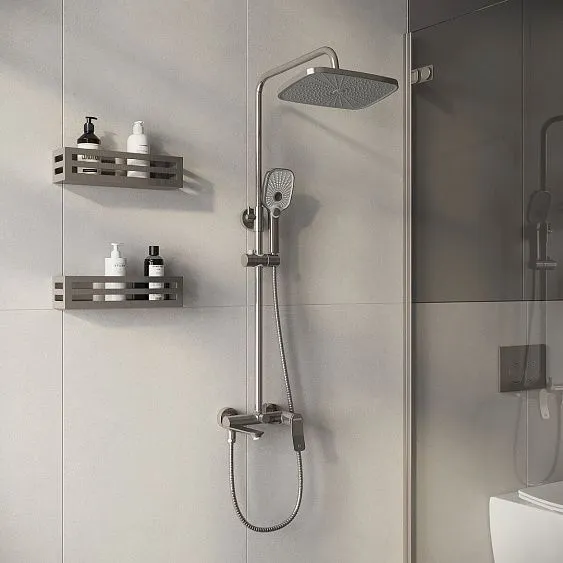 Душевая стойка GROSSMAN 500.K35.09.120 брашированный никель