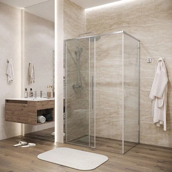 Душевое ограждение GROSSMAN 100.K33.01.140.10.00-200.K33.01.100.10.00 хром