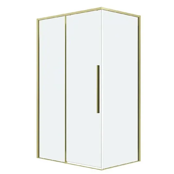 Душевое ограждение GROSSMAN 100.K33.01.120.32.00-200.K33.01.100.32.00 золото сатин